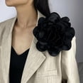 thumbnail image 5 of Satin Fabric Lapel Pin Wedding Jewelry Skirt Shirt Decor Pin Large Flower Brooch, 5 of 9