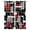 Red, variant on Red Black Geometric Kitchen Curtains Modern Color Block Abstract Cafe Short Curtains for Bathroom Blackout Window Curtain Grommet Small Window Treatment Drapes for Bedroom Living Room 27.5"x39"x2