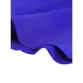 thumbnail image 7 of MODA NOVA Juniors Sweet Ruffle Peter Pan Collar Button up Work Shirts Blue S, 7 of 7