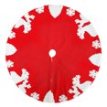 thumbnail image 2 of Christmas Decoration Clearance! Christmas Tree Skirt Knitting Tree Skirt Apron Surface Knitting Snowflake Christmas Tree Skirt Snowflake Tree Skirt Christmas Decoration Specials of The Day, 2 of 5