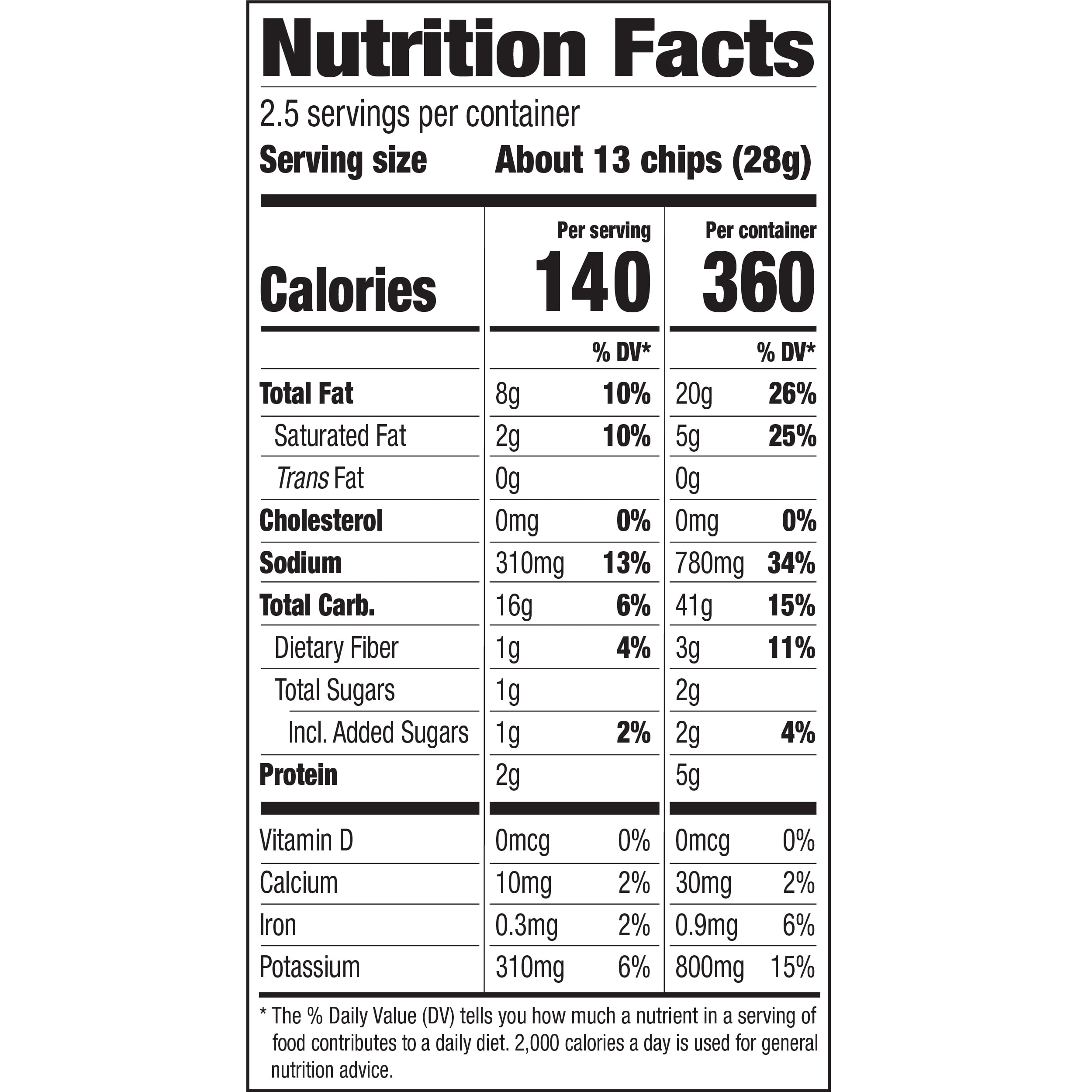 Herr's Kettle Cooked Cheddar Horseradish Flavored Potato Chips, 2.5 oz