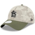 thumbnail image 3 of Women's New Era Light Beige/Olive St. Louis Cardinals 2025 Armed Forces Day 9TWENTY Adjustable Hat, 3 of 5