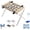 D, variant on 2-in-1 Foldable Pet Grooming Bed, Pet Bathing Stand, Portable Shower Station with Quick-Dry Mesh Sling, Home Nail Trimming Rack to Relieve Back Strain (C)