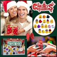 thumbnail image 2 of Christmas Advent Calendar Toy Box 24pcs Set Cute Rubber Duck Animal Kid Gift, 2 of 3