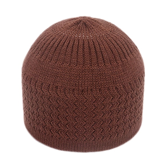 CNJKEHIUV Under 7$ Hot Sales Summer Sales Unisex Fashion Keep Warm Winter Hats Knitted Wool Hemming Hat Khaki One Size