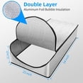 thumbnail image 2 of Attic Door Insulation Cover, 25" x 54" x 11", Stairs Zipper Door for Attic Ladder Pull Down System, Attic Tent Weatherproofing Shield for Summer Heat, Winter Cold, Moisture and Dust, 2 of 5