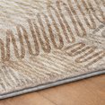 thumbnail image 5 of Addison Rugs Dream Shag Premium Machine Washable Transitional Tropical, Leaves, Botanical Mocha Runner Rug, 2'3" x 7'6", 5 of 8
