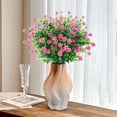 thumbnail image 5 of 6 Bundles Outdoor Artificial Fake Flowers UV Resistant No Fade Boxwood Faux Plastic Plants for Garden Patio Porch Window Box,Home Wedding Farmhouse Outdoor Decorations for Patio,2026, 5 of 6