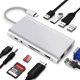 thumbnail image 1 of Adaptador multipuerto USB C Hub - Estación de acoplamiento portátil tipo C 11 en 1, 1 of 5