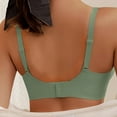 thumbnail image 4 of BILIKEYU Women's Soft Thin Breathable Drop Cup Upper Support Gathers Bra, Bras for Women, Jelly Bra, Sports Bras for Women, 4 of 5