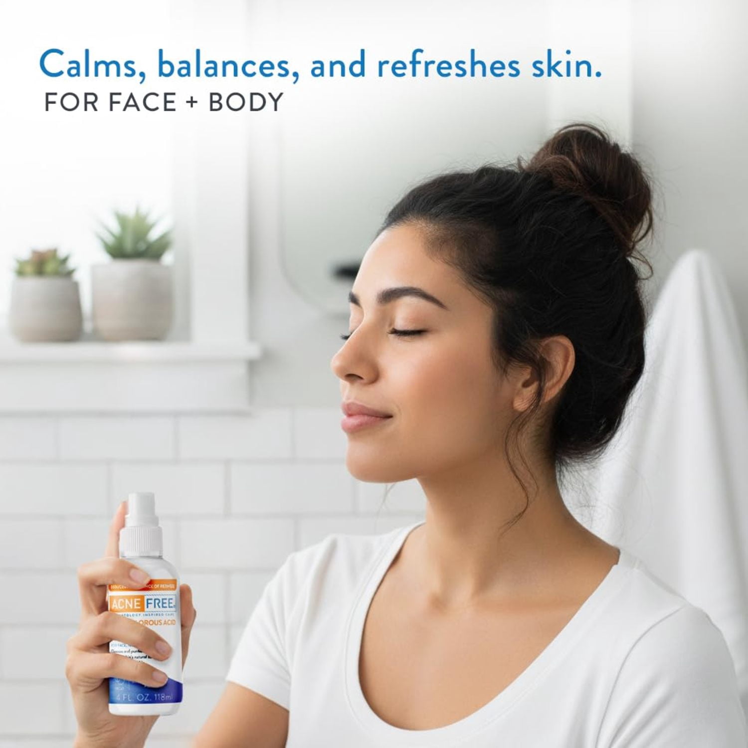 AcneFree Hypochlorus Acid, All over Skin Soothing Spray, Refreshes and Balances, 4 fl oz