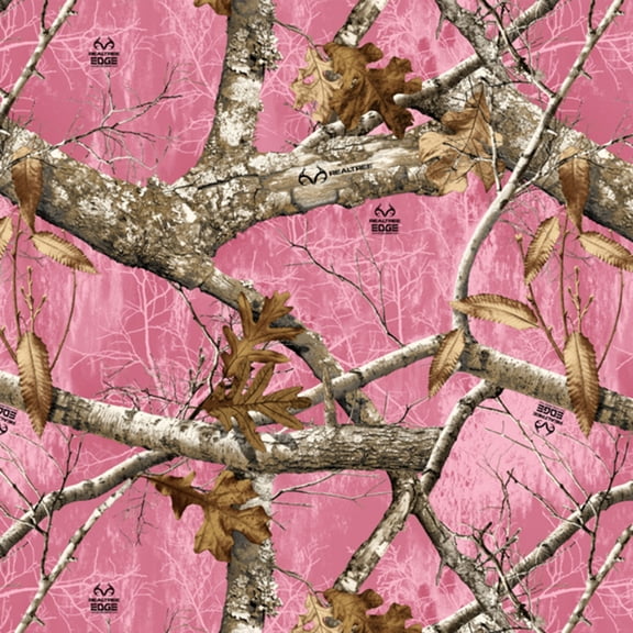 David Textiles Real Tree Edge 1 Hot Pink 100% Cotton Sold by The Yard