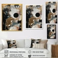 thumbnail image 4 of Designart "Gold Black Marbled Meditations" Abstract Marble Wall Art Print, 4 of 5