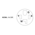 thumbnail image 2 of Leviton R10-00278-S00 30 Amp Flush Mount Dryer Outlet, 2 of 5