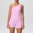thumbnail image 6 of 2026 New Limit-time Offer, Women's Yoga Sports Outfit Solid Color High Waist Crop Top and Shorts Set Fashion Athletic Gym Wear with Pockets for Outdoor Exercise Workout Running, 6 of 6