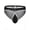 1Pack:Black, variant on Men's Regular Triangle Mesh Underwear Breathable Gray L 1-pack
