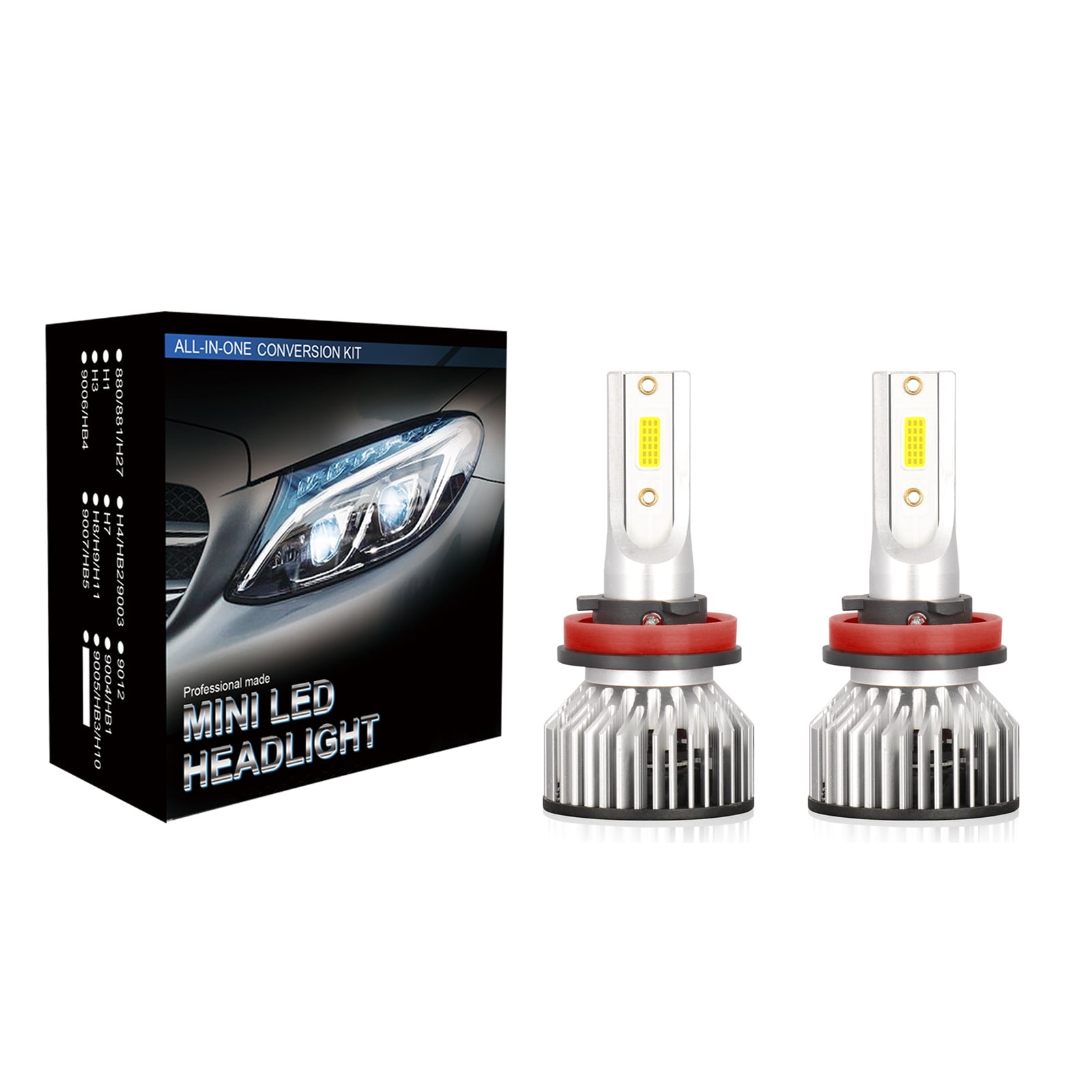 AUXITO 9007 HB5 CREE LED Headlight High Low Beam Conversion Kit Bulb 6000K B1