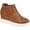 Brown, variant on Journee Collection Womens Remmy Faux Leather Wedges Ankle Boots