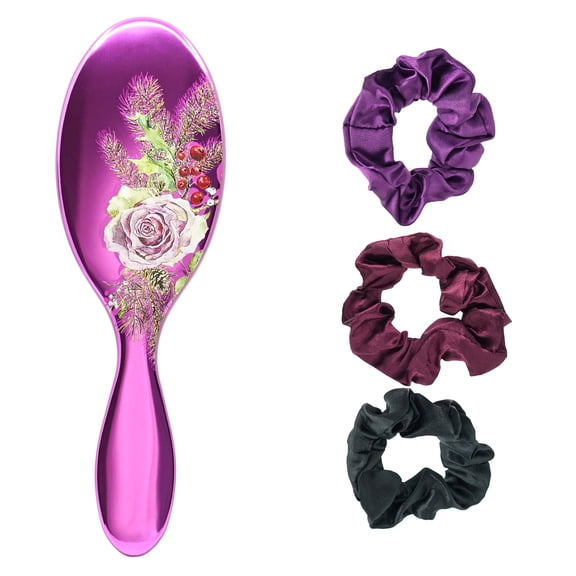 Wet Brush Wild Botanical Scrunchie Kit Hair Brushes, Multicolor
