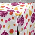 thumbnail image 4 of Fruit Art Dog Crate Cover, Pomegranates Cherries Strawberries and Pears on Plain Background, Easy to Use Pet Kennel Cover Small Dogs Puppies Kittens, 7 Sizes, Dark Magenta and Mustard, by Ambesonne, 4 of 6