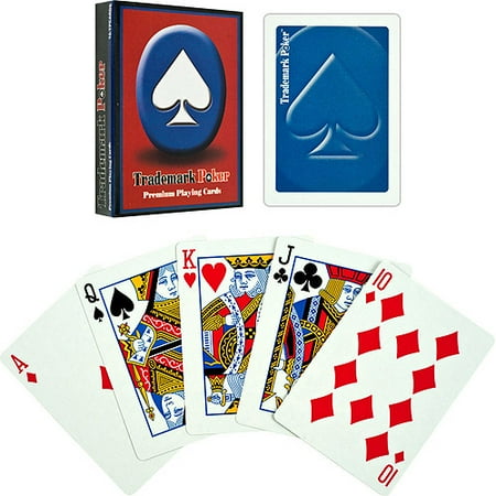 Trademark Poker Premium Playing Cards  Blue  6-Pack