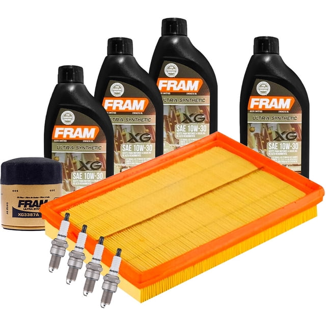 Kit De Afinación Con Aceite 10W30 Sintético, Bujías Platino, Filtro De Aire Y Filtro Para Aceite Sintético 10 Piezas Compatible con Chevrolet Tornado L4 1.8L DE 2004 A 2010
