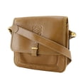 thumbnail image 2 of Pre-Owned LOEWE Anagram Shoulder Bag Calf Brown Flap Women's (Fair), 2 of 19