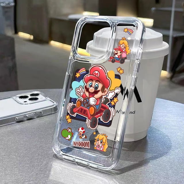 Super Mary Doraemon Lightyear Previene Amarillento Funda iPhone 14 11 13 12 X XS Pro Max xr Mini 7 Samsung Galaxy S22 ultra plus Transparente Dura A Prueba De Golpes