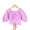 Purple, variant on Baby Kids Girl's Long- Sleeve Shirts Spring Fall Bow Tops Toddler Casual Puff Sleeve Blouses for Girls 1-6T