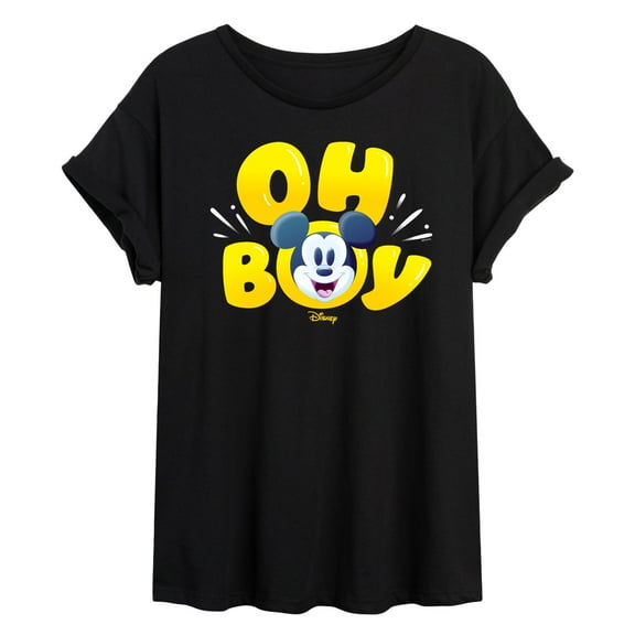 Disney - Oh Boy Mickey Face - Women's Oversized T-Shirt