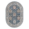 thumbnail image 3 of Unique Loom Nyla Collection Area Rug - Princess (5' 3" x 8' Oval Blue/Dark Gray), 3 of 7