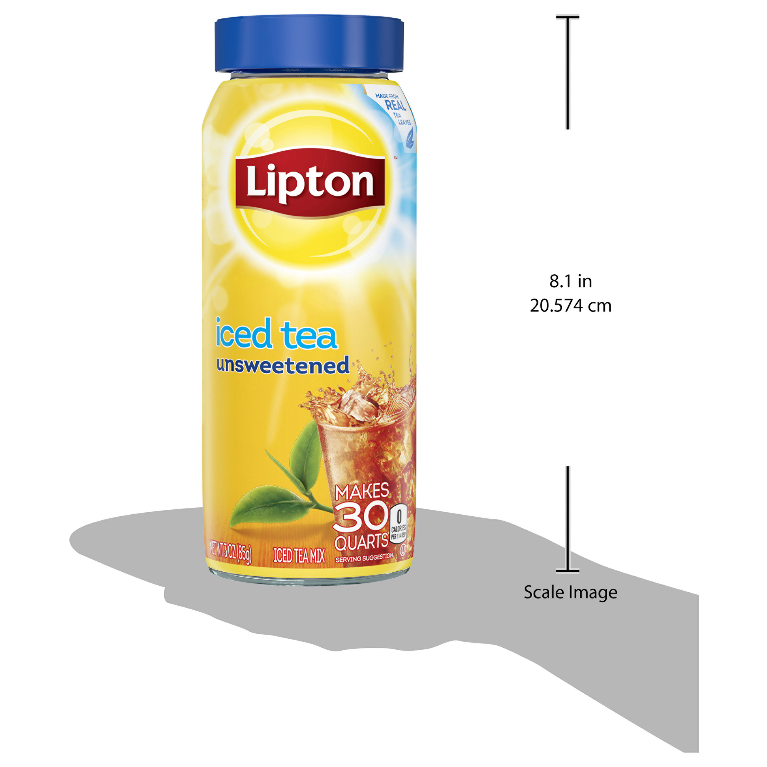 Lipton Iced Tea Mix Black Tea, Caffeinated, Makes 30 Quarts, 3 oz Can - image 4 of 8