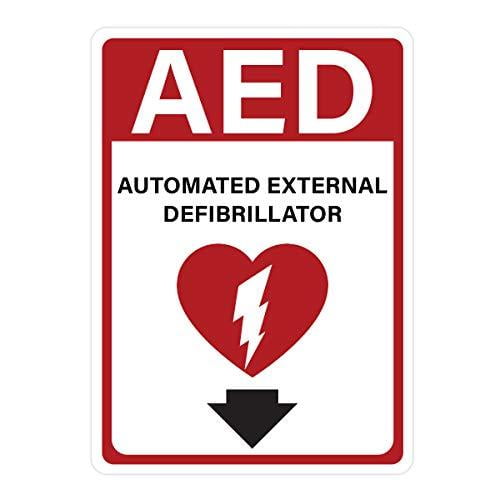 AED Automated External Defibrillator Location Sign