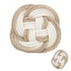 thumbnail image 5 of Coaster Pot Pad trenzado manteles tejidos yute nórdico bohemio redondo aislamiento térmico absorción de agua para productos domésticos Anggrek Otros, 5 of 8