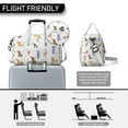 thumbnail image 3 of Women Men Gym Bag,Dachshund Sport Small Duffle Bag Spend the Night Bags for Women with Shoes Compartment Washbag,Detachable Shoulder Strap,19.7x8.3x11 Inches, 3 of 5