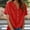 #14-Red, variant on Haivin Womens Short Sleeve Shirts V Neck Button Down Shirt Tops