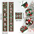 thumbnail image 5 of Conjunto de guirnalda y pancarta con versos navideños para porche: letreros de poliéster rojo para exteriores para puertas de entrada y decoraciones para fiestas navideñas, 5 of 5