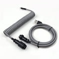 thumbnail image 1 of Usb Type c Fast Charging Cable Coil Custom Keyboard Cable Mechanical Keyboard Cable Double Sleeve coiled length 15±1cm , straight length 1.5M D27, 1 of 1