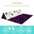 thumbnail image 3 of JumpOff Jo Large Foldable Kids Foam Play Mat, Padded Baby Floor Mat, 70 x 59 in - Pink Space Bears, 3 of 9
