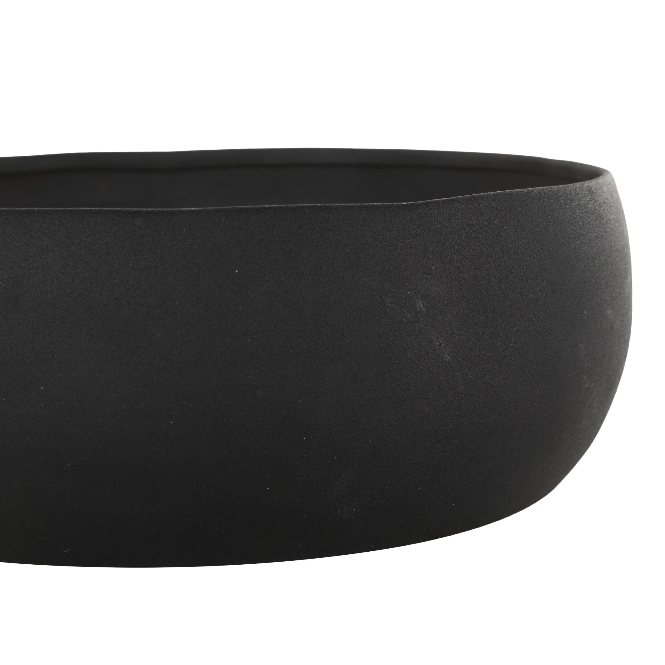 DecMode Black Metal Eucalyptus Spa Scented Textured 63oz 5 Wick Candle with White Wax