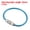 Blue, variant on 3.5" Wire Keychain Cable 5 Pack Stainless Steel Key Ring Loop Silver