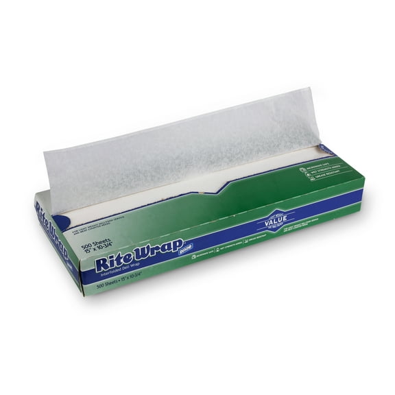 Dixie Rite-Wrap Dry Wax Deli Paper, RW156, 6,000 Sheets per Case