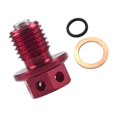 thumbnail image 1 of Destyer Magnetic Oil Drain Plug for Motorcycle Parts Parts Upgrade Replacement Red 12X1.25mm 1Set, 1 of 6