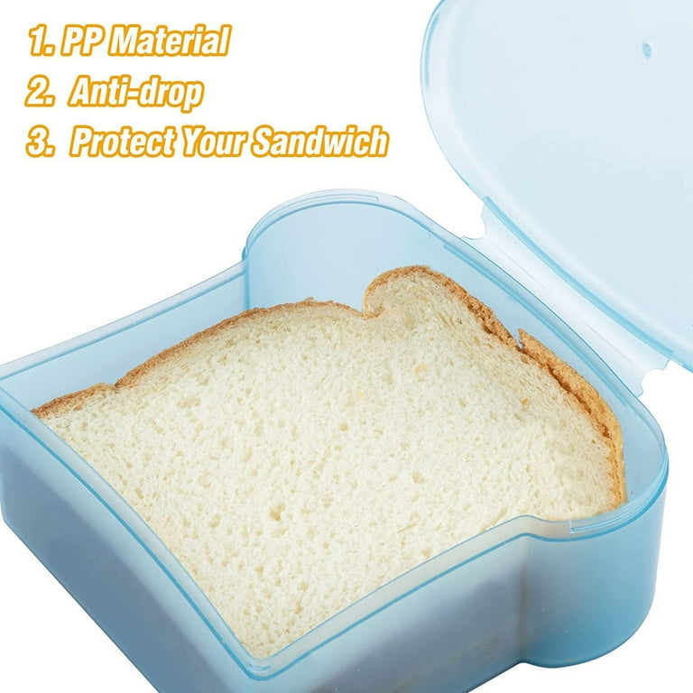 Transparent Plastic Toast Bread Storage Box, Food Storage