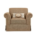 thumbnail image 3 of Michael Amini Carrollton Chenille Accent Chair in Sand, 3 of 9