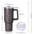 thumbnail image 2 of Modern 40oz Tumbler– Stainless Steel Insulated Tumbler with Handle and Straw, Large Capacity Travel Cup for Hot & Cold Drinks, 2 of 7