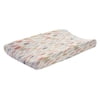 Lambs & Ivy 100% Polyester Fits Standard Changing Pad Diaper Changing Pad Cover, 1 Pack, Coral Gray Gold