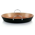 thumbnail image 3 of Oster Stonefire Carbon Steel Nonstick 16 Inch Paella Pan in Copper, 3 of 3