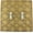 Antique Gold, variant on Moroccan 2 Toggle Wallplate, Double Switch Electrical Cover Plate, Antique Gold