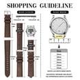 thumbnail image 4 of Genuine Leather Watch Bands Quick Release, Crazy Horse Leather Watch Straps for Men and Women, Band Width 24mm,Black Stainless Steel Buckle, 4 of 7